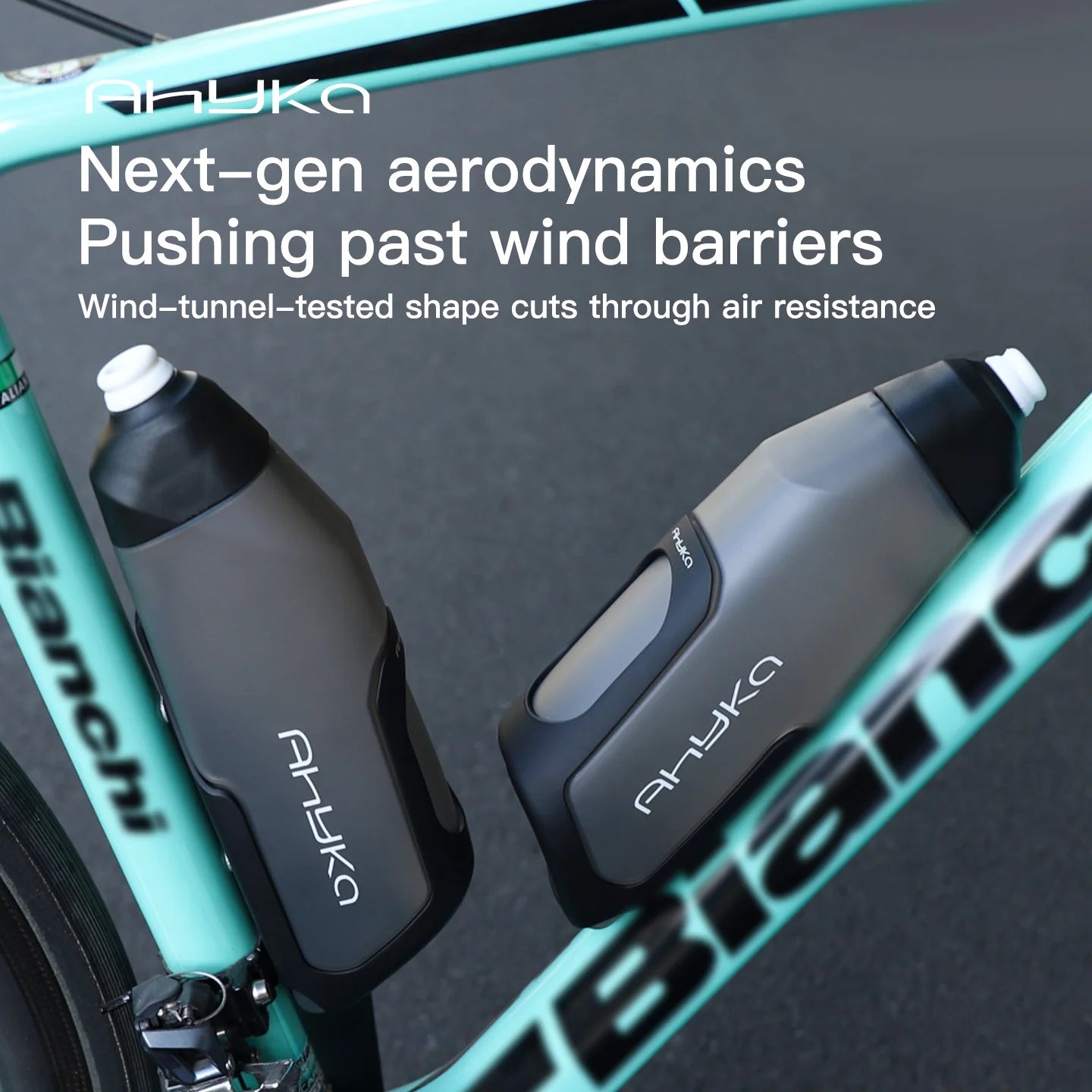 AhyKa Aerodynamic Cycling Water Bottle Set