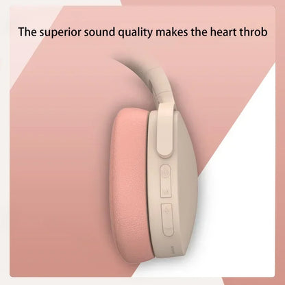 Bluetooth 5.3 Over Ear Wireless Headphones with Microphone