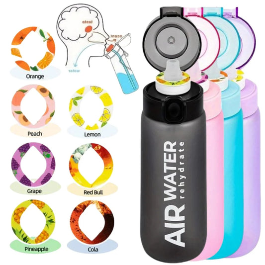 750ml Sports Water Bottle with 7 Fruit Flavor Pods