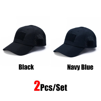 1 or 2 Pack Men's Camouflage Outdoor Baseball Caps