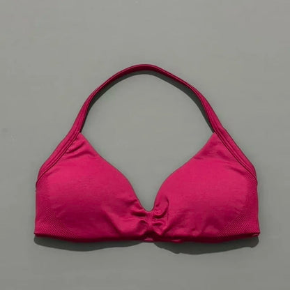 Women's High Support Strappy Halter Sports Bra
