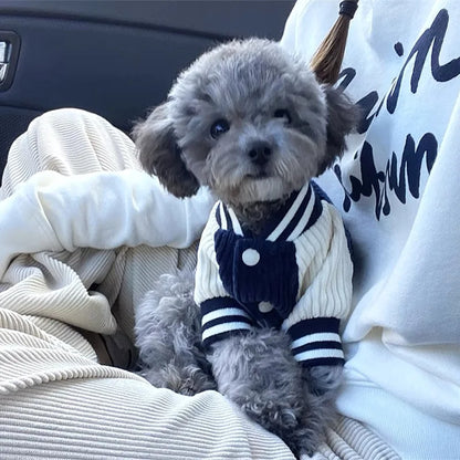 Cute Embroidered Baseball Jacket for Small & Medium Dogs & Cats