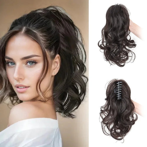 12 Inch Curly Claw Clip Ponytail Hair Extension