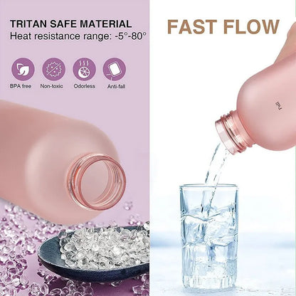 1L BPA Free Motivational Sports Water Bottle with Time Marker