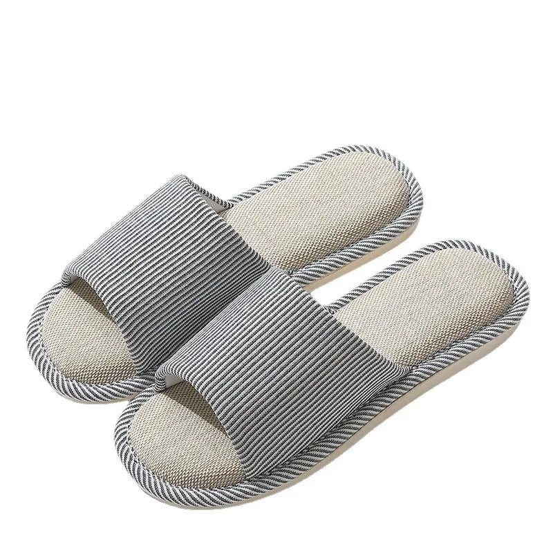 Linen House Slippers for Men & Women Indoor Outdoor Casual Shoes