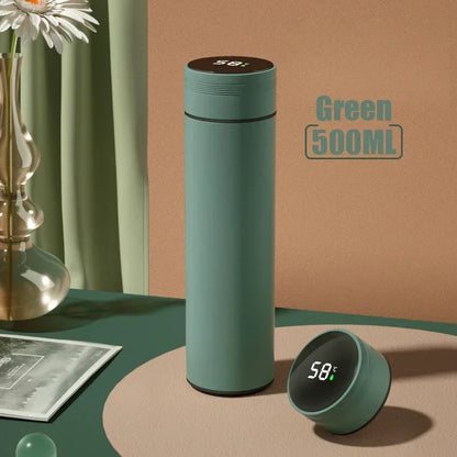 500ml Stainless Steel Temperature Display Thermos Bottle
