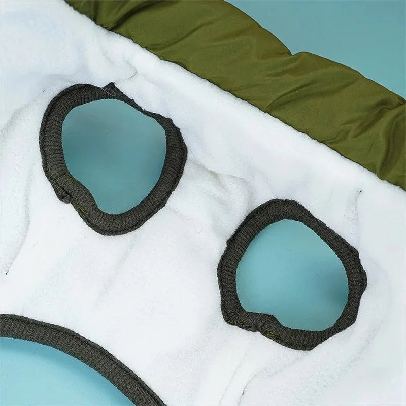 Large Dog Winter Jacket with Harness Waterproof Warm Coat for Dogs