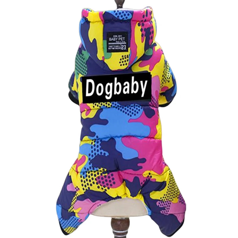 Thick Waterproof Winter Dog Jumpsuit Hoodie for Small Dogs