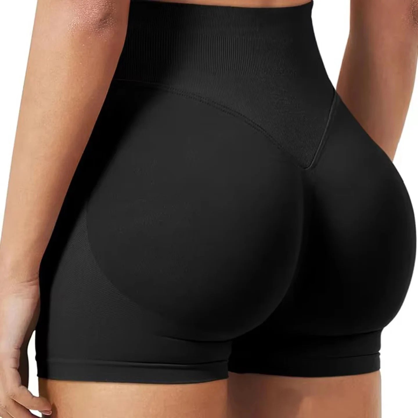 Women's Low Waist Seamless Stretch Yoga Shorts