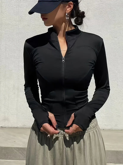 Women’s Quick Dry Athletic Jacket for Pilates & Running
