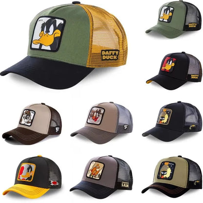 Unisex Anime Cartoon Snapback Trucker Baseball Cap