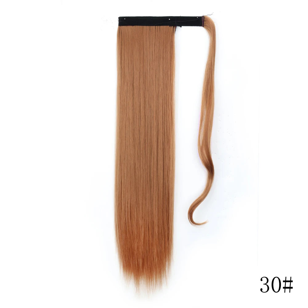 Long Straight Wrap Around Ponytail Hair Extension