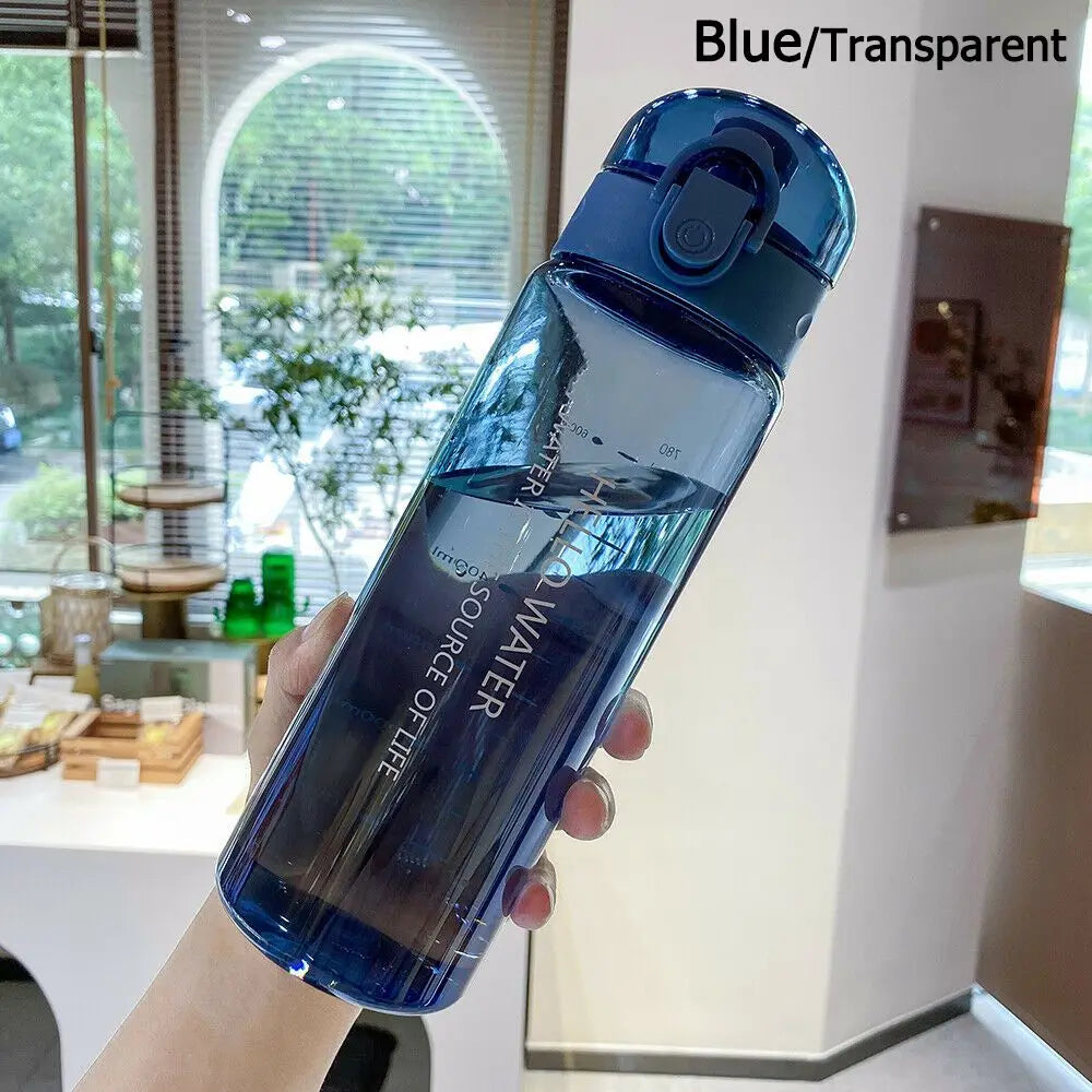 780ml Leak Proof Transparent Sports Water Bottle