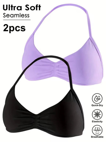 Women's High Support Lace Up Sports Bra