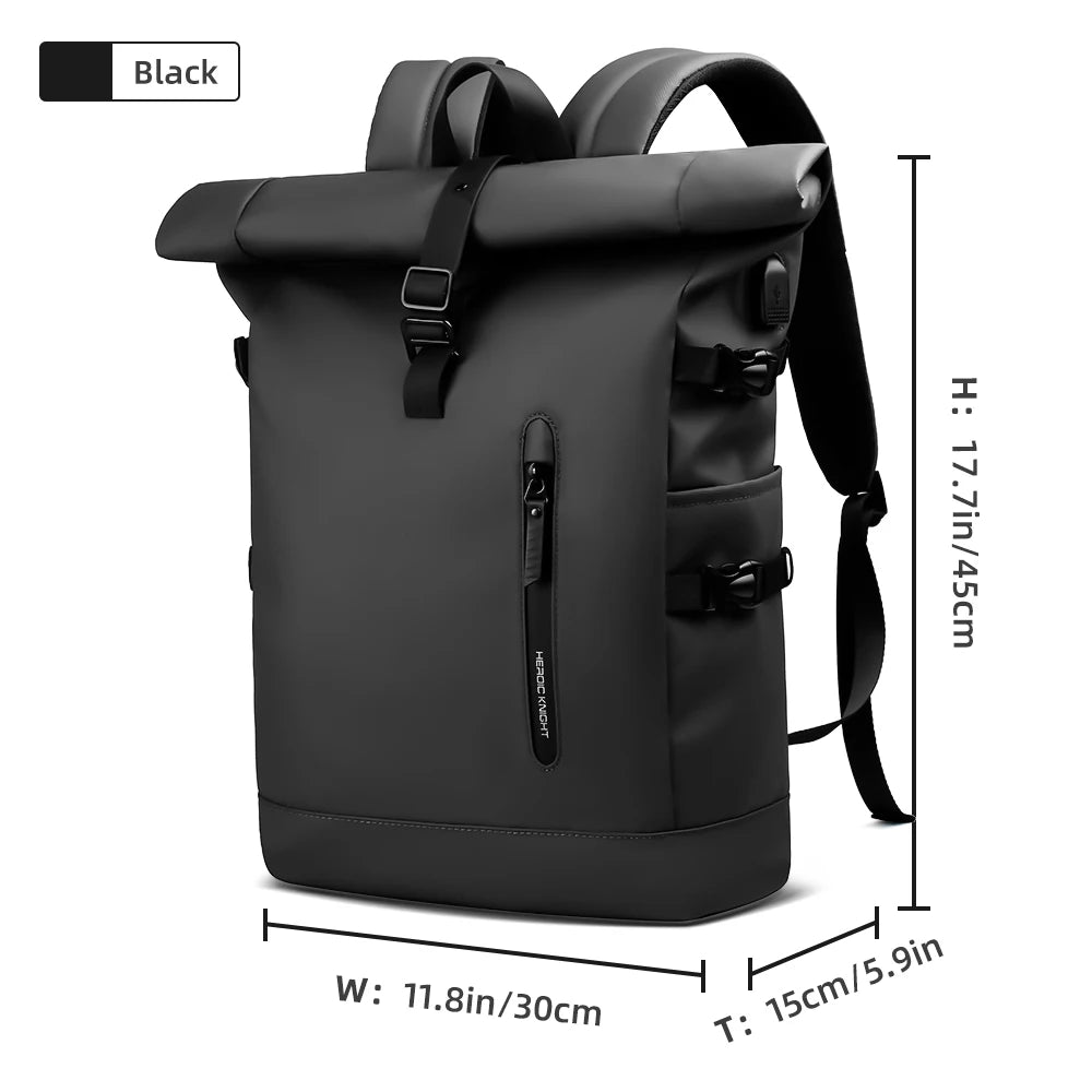 HK Expandable Waterproof Laptop Travel Backpack with USB Port