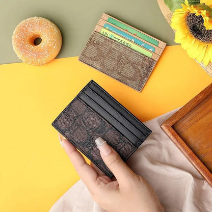 Women's Small PU Leather Multifunction Card Holder Wallet