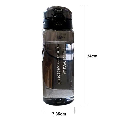 780ml Leak Proof Transparent Sports Water Bottle