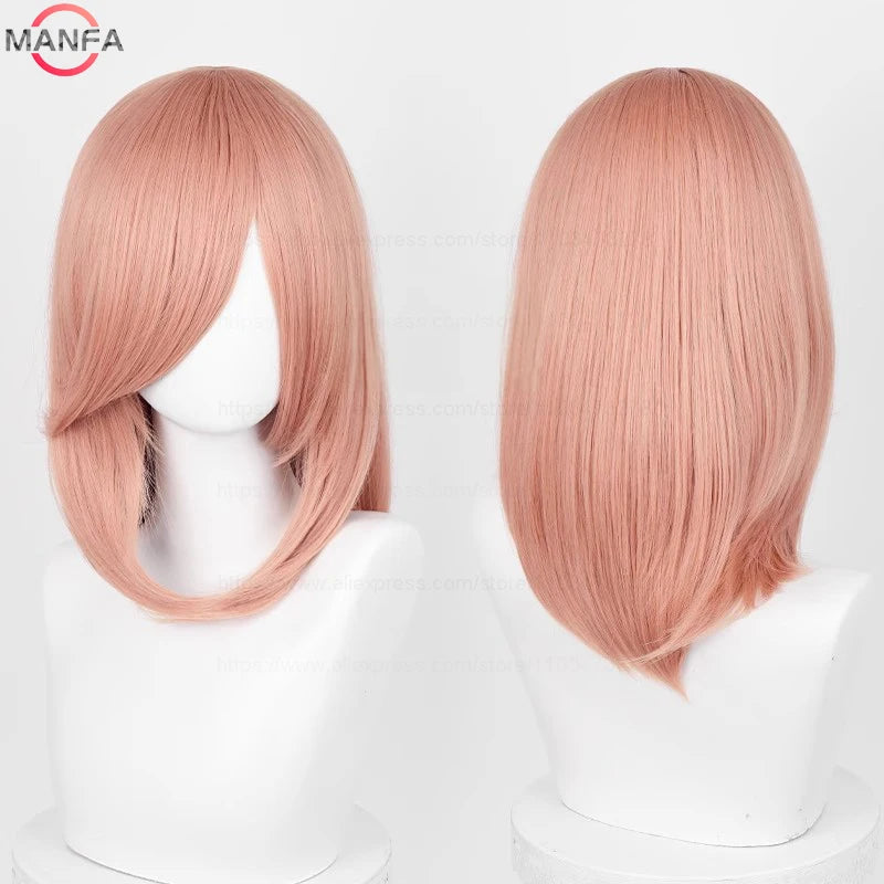 40cm Heat Resistant Anime Cosplay Wig with Bangs