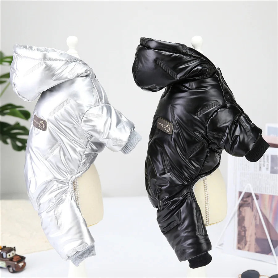 Thick Waterproof Winter Dog Jumpsuit Hoodie for Small Dogs