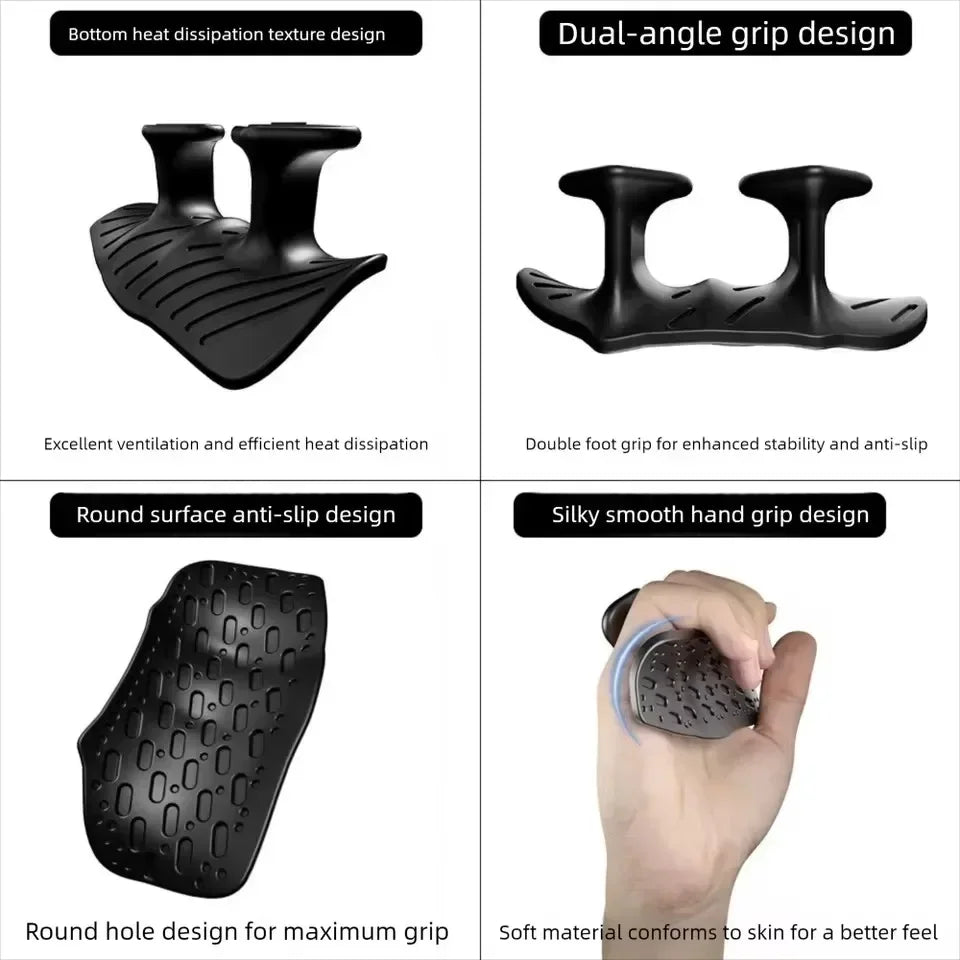 1 Pair Anti Slip Silicone Weightlifting Palm Grips