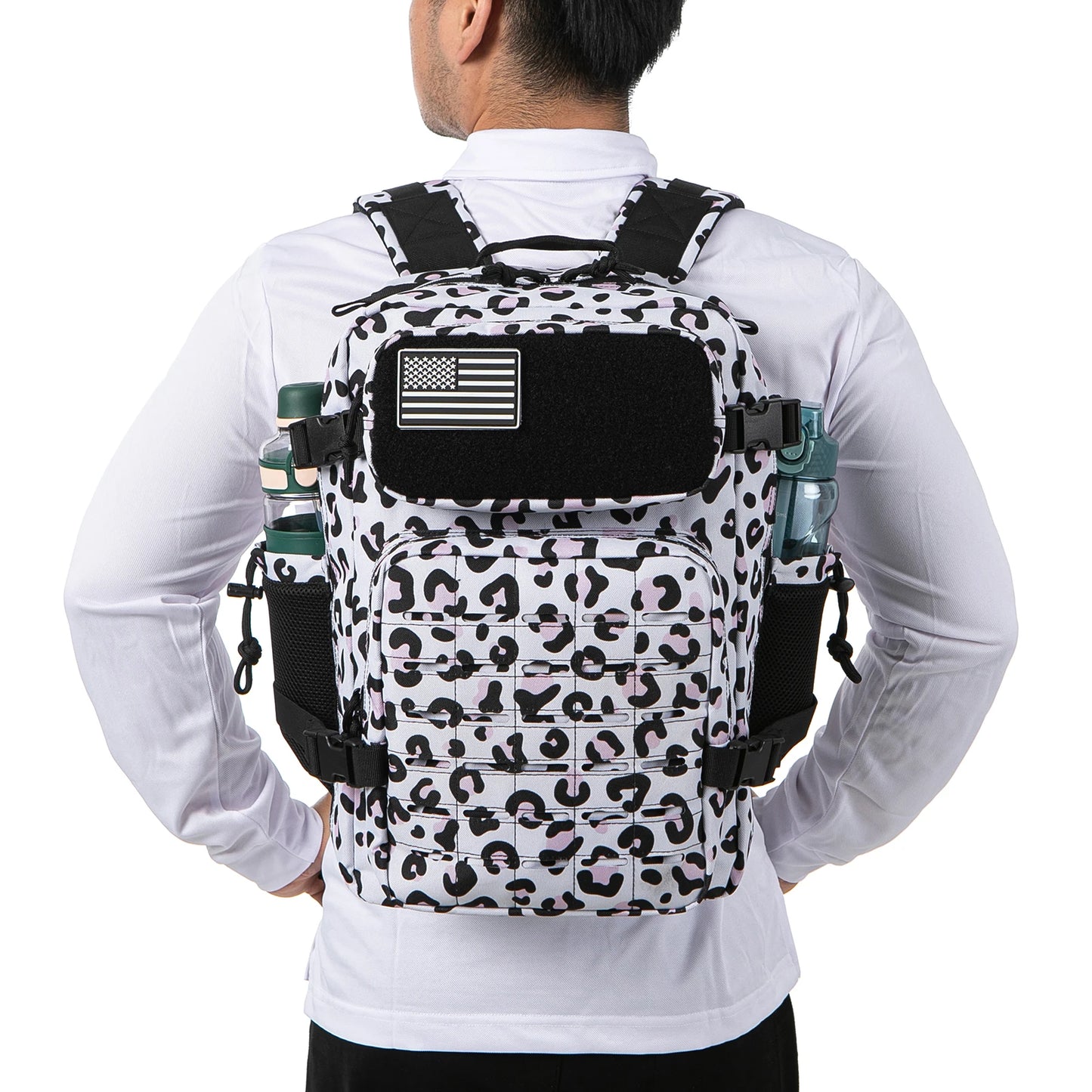 25L MOLLE Tactical Hiking Backpack with Dual Bottle Holders