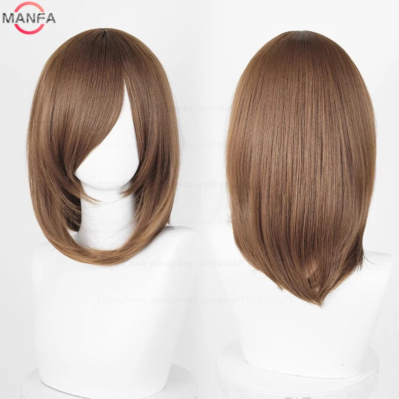 40cm Heat Resistant Anime Cosplay Wig with Bangs