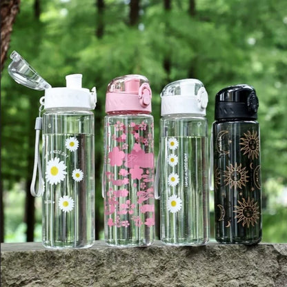 780ml Daisy Flower Leak Proof Sports Water Bottle