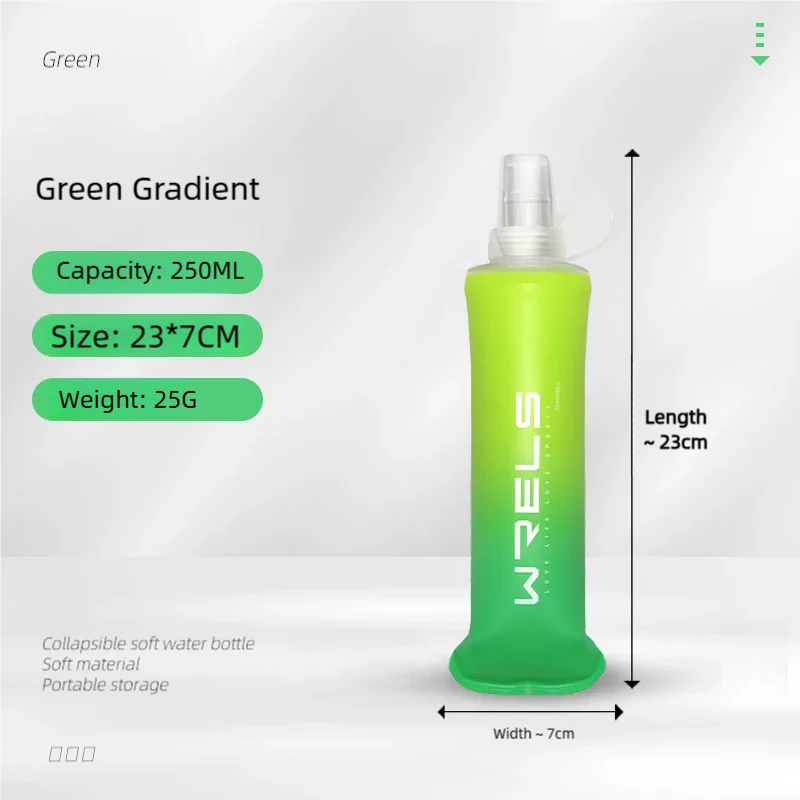 TPU Collapsible Soft Flask Sports Water Bottle