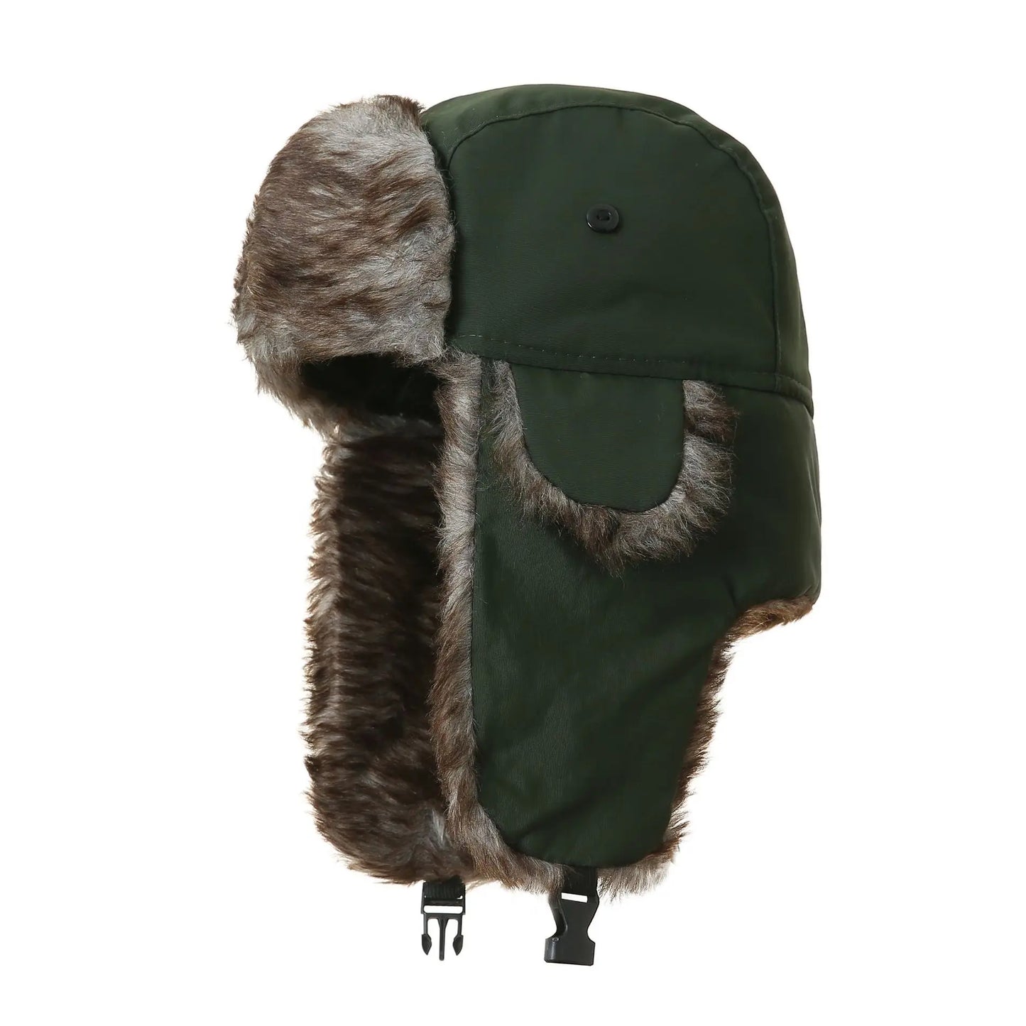 Men's Winter Russian Ushanka Trapper Hat with Ear Flaps