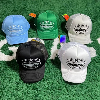 Unisex Five Star Mesh Streetwear Baseball Cap