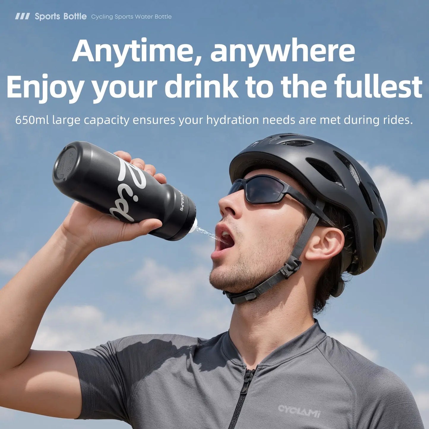 650ml Ultralight Leak Proof Cycling Water Bottle