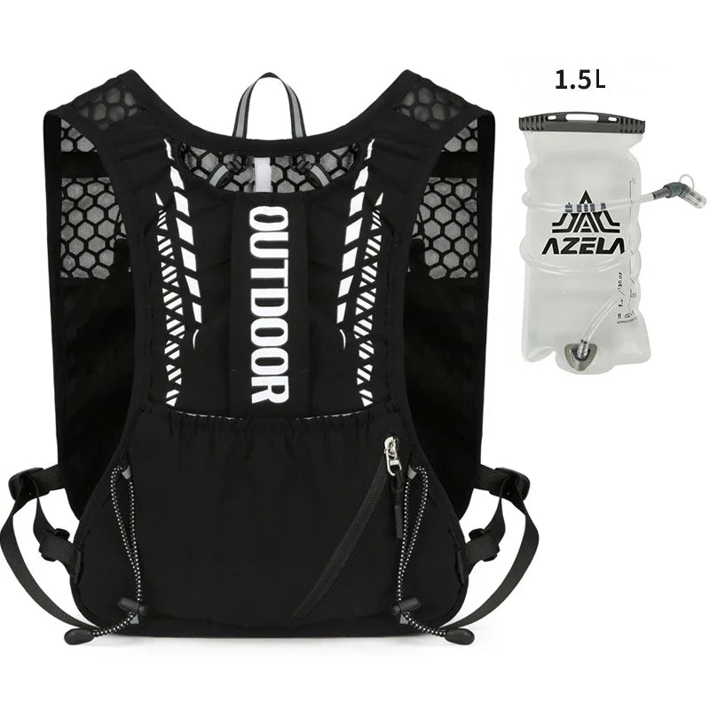 Reflective Running and Cycling Hydration Vest Backpack