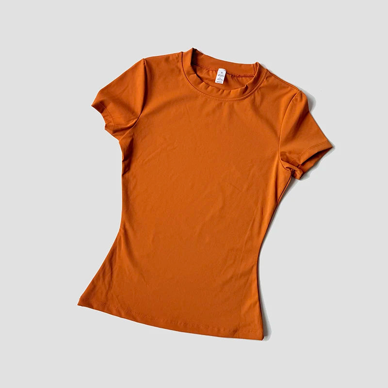 Women's Seamless Short Sleeve Yoga Fitness Top