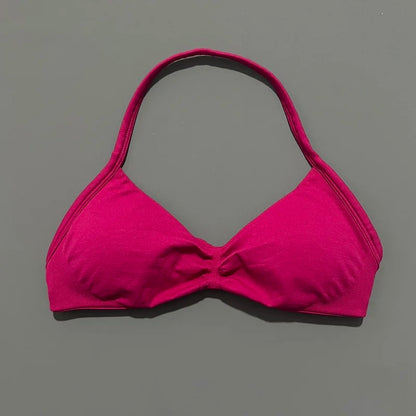 Women's High Support Strappy Halter Sports Bra