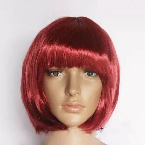 Short Bob Synthetic Cosplay Wig for Women