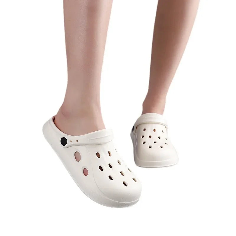 Unisex Wide Toe Garden Clogs Non Slip Summer Beach Sandals