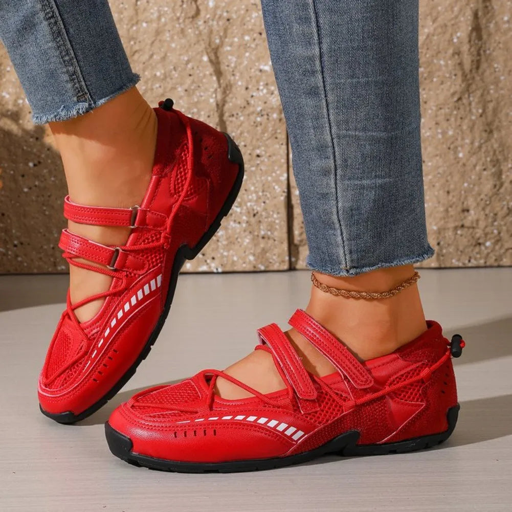 Women's Breathable Non Slip Mary Jane Sneakers