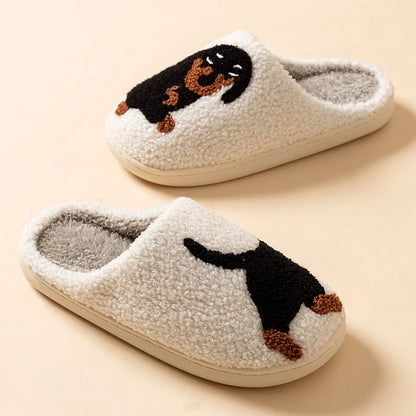 Women's Cute Dachshund Dog Warm Indoor Slippers