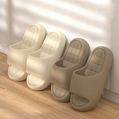 Unisex Cloud Cushion EVA Slides Thick Sole Non Slip Bathroom Slippers