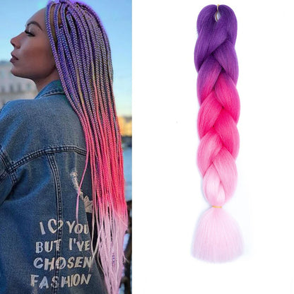 24 Inch Pre Stretched Yaki Braiding Hair Extension