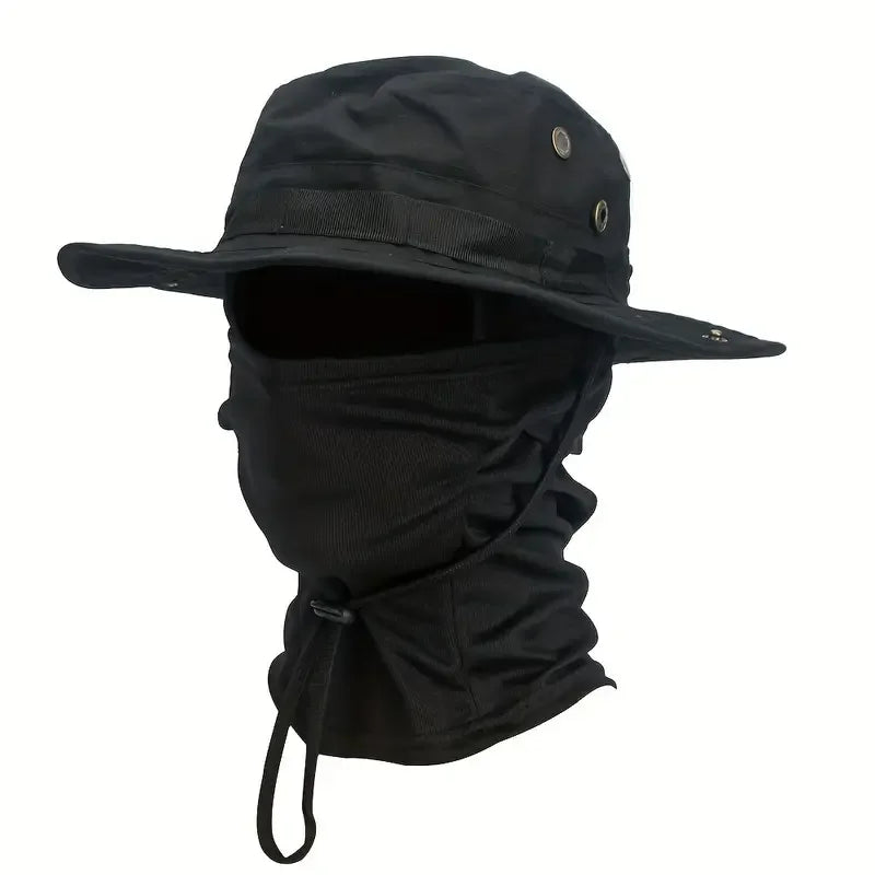 Camouflage Boonie Hat and Balaclava Outdoor Set