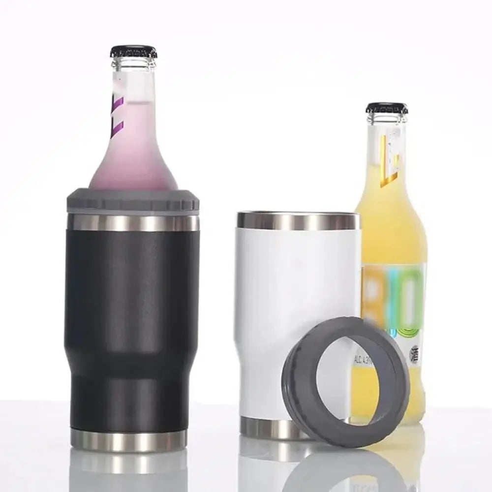 14 Oz Stainless Steel Insulated Beer Mug with Bottle Opener