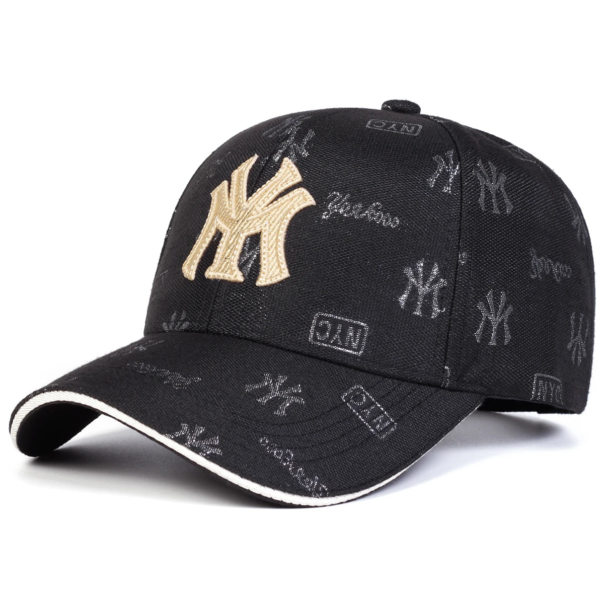 Unisex MY Letter Embroidered Adjustable Baseball Cap