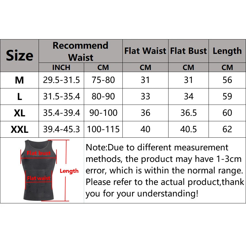 Men's Slimming Compression Body Shaper Vest