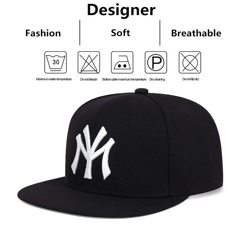 Unisex Letter Embroidered Adjustable Baseball Cap