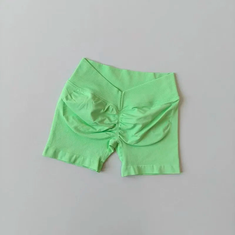 Women's High Waist V Shape Butt Lift Yoga Shorts