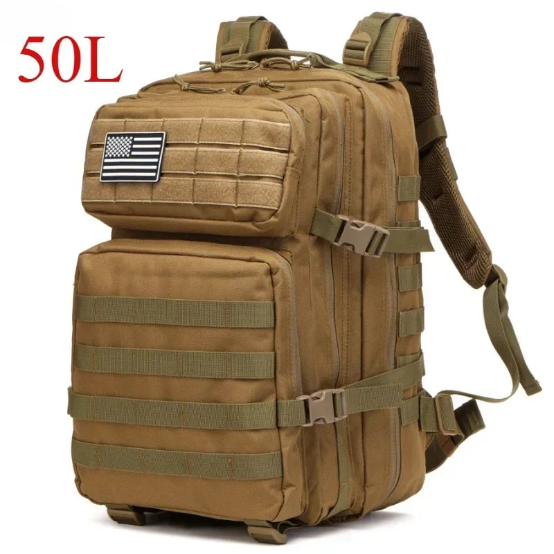 25L or 50L MOLLE Tactical Hiking Backpack