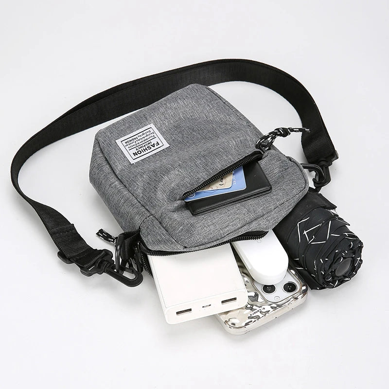 Men’s Oxford Cloth Crossbody Satchel Bag Small Casual Shoulder Bag
