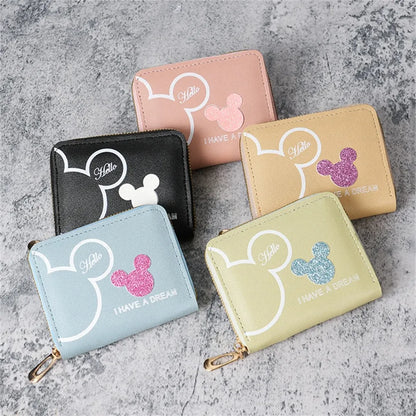 Women's Cute Cartoon Mini Zipper Wallet