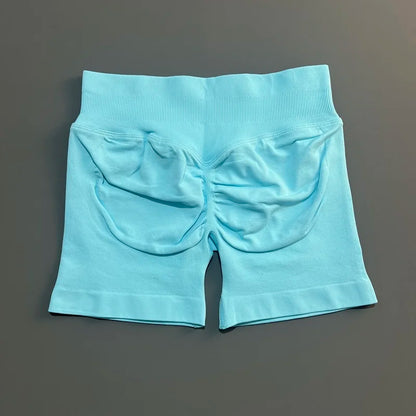 Women's Seamless Scrunch Butt Gym Biker Shorts